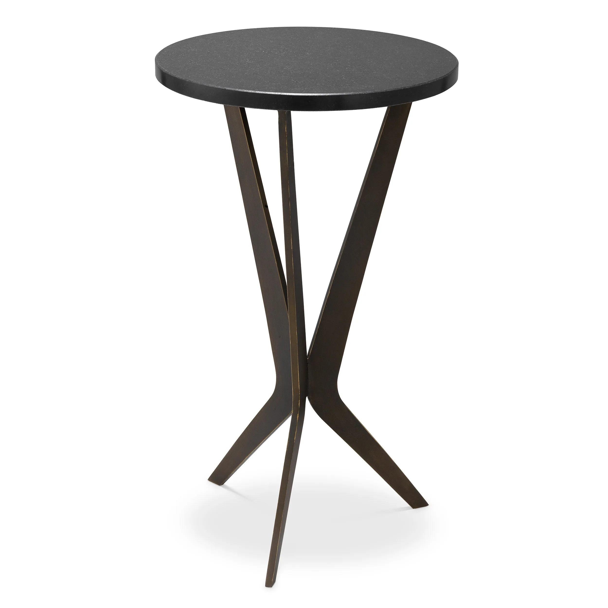 114255 - Side Table Malone bronze finish granite top