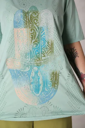 1211 Lightweight A-Line Layer Tee Mint-P