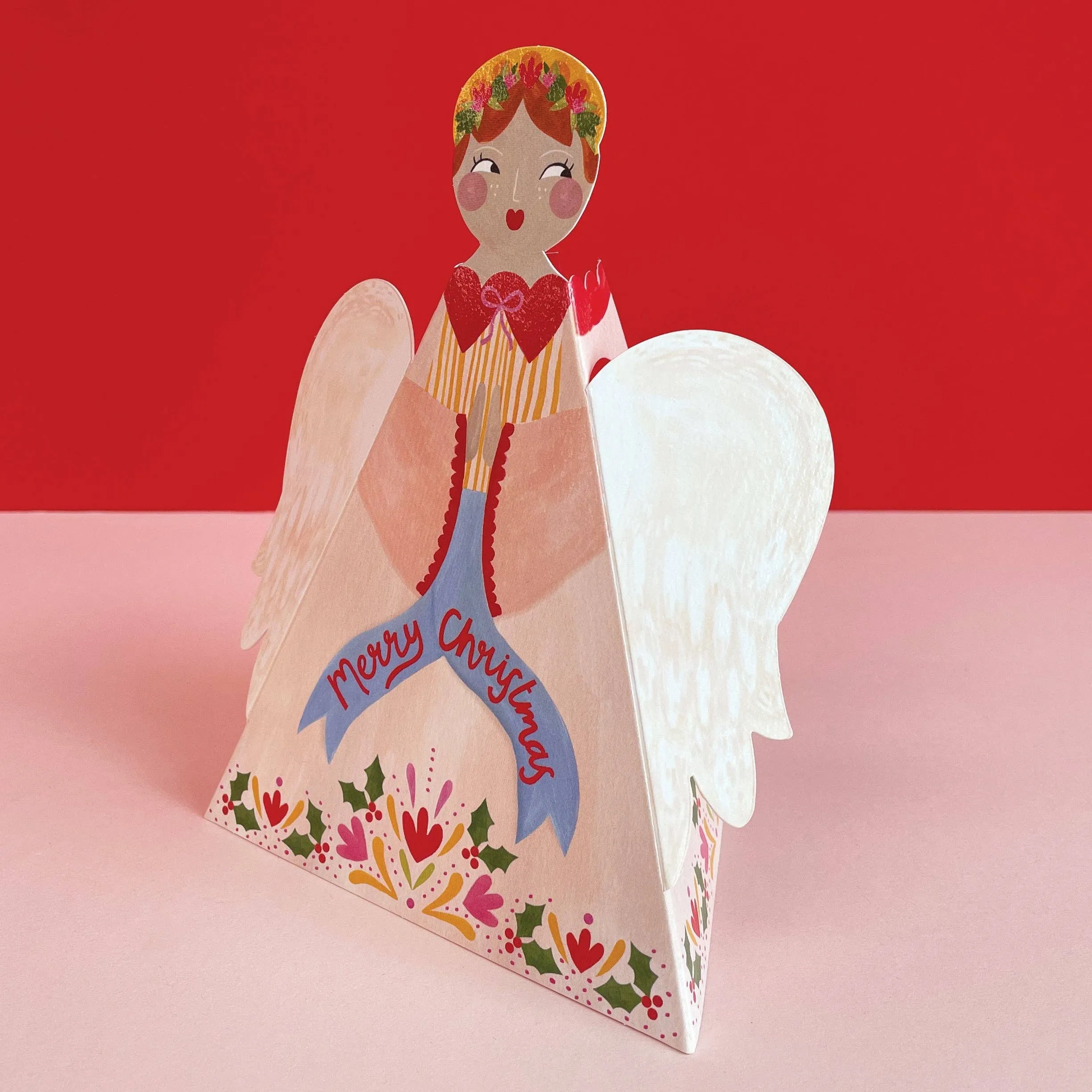 '3D Fold out Angel' Christmas card