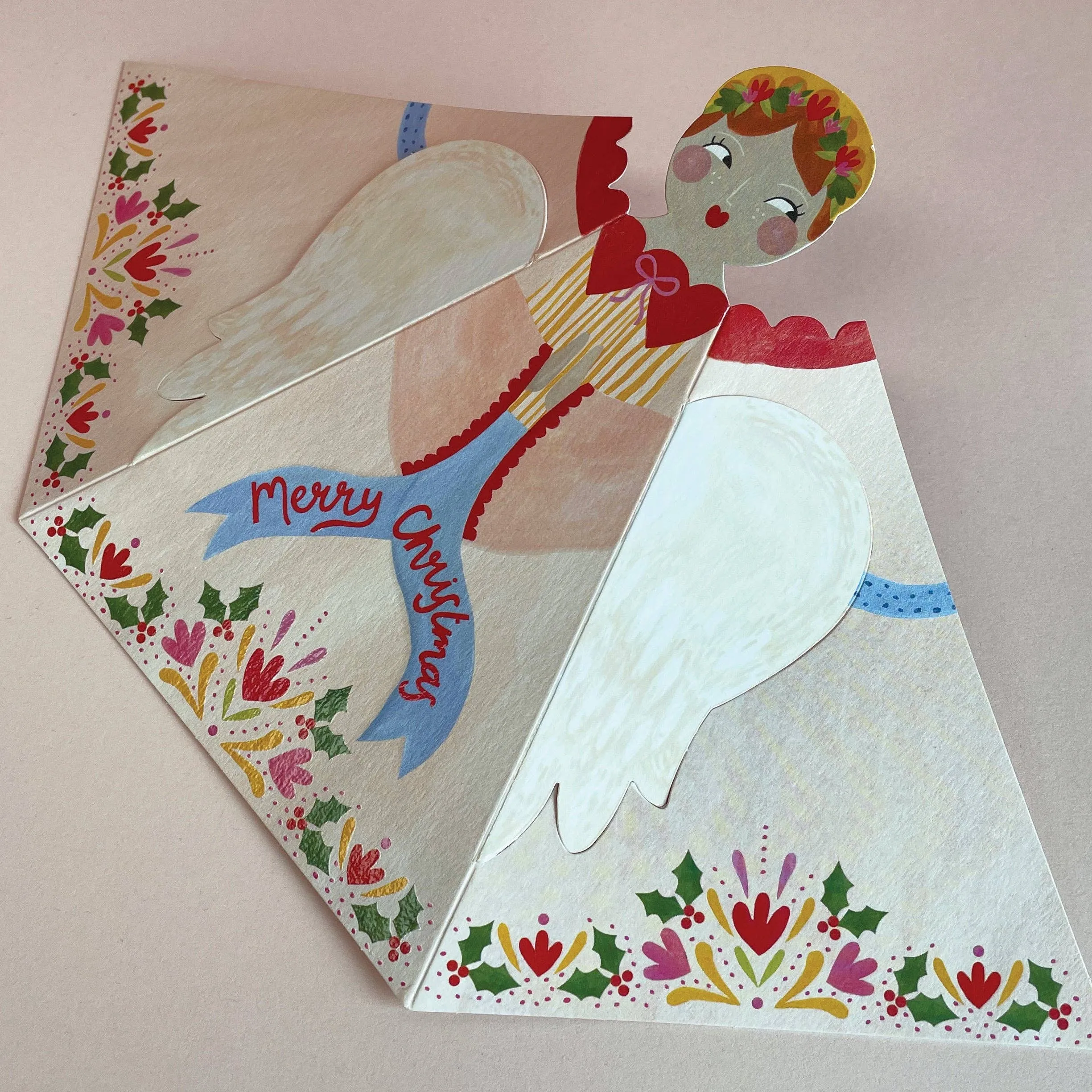 '3D Fold out Angel' Christmas card
