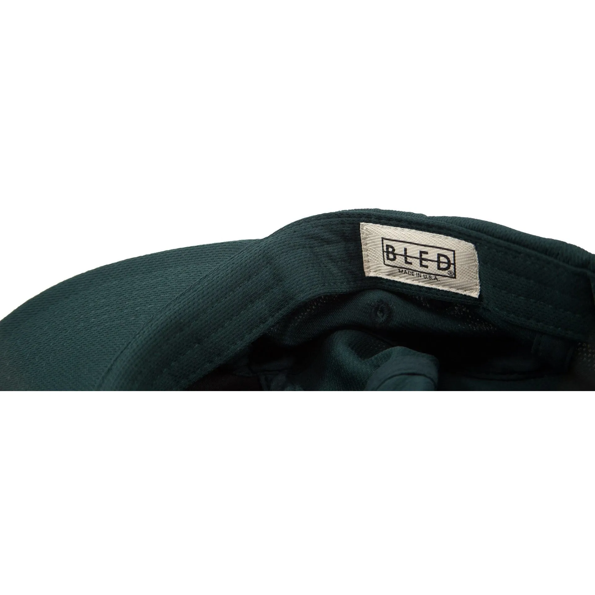 5-Panel B Letter Patch Mesh Cap - Seaweed