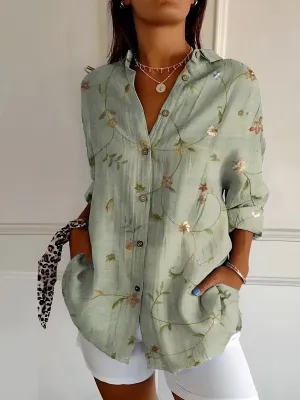 Amara - Floral Drift Blouse