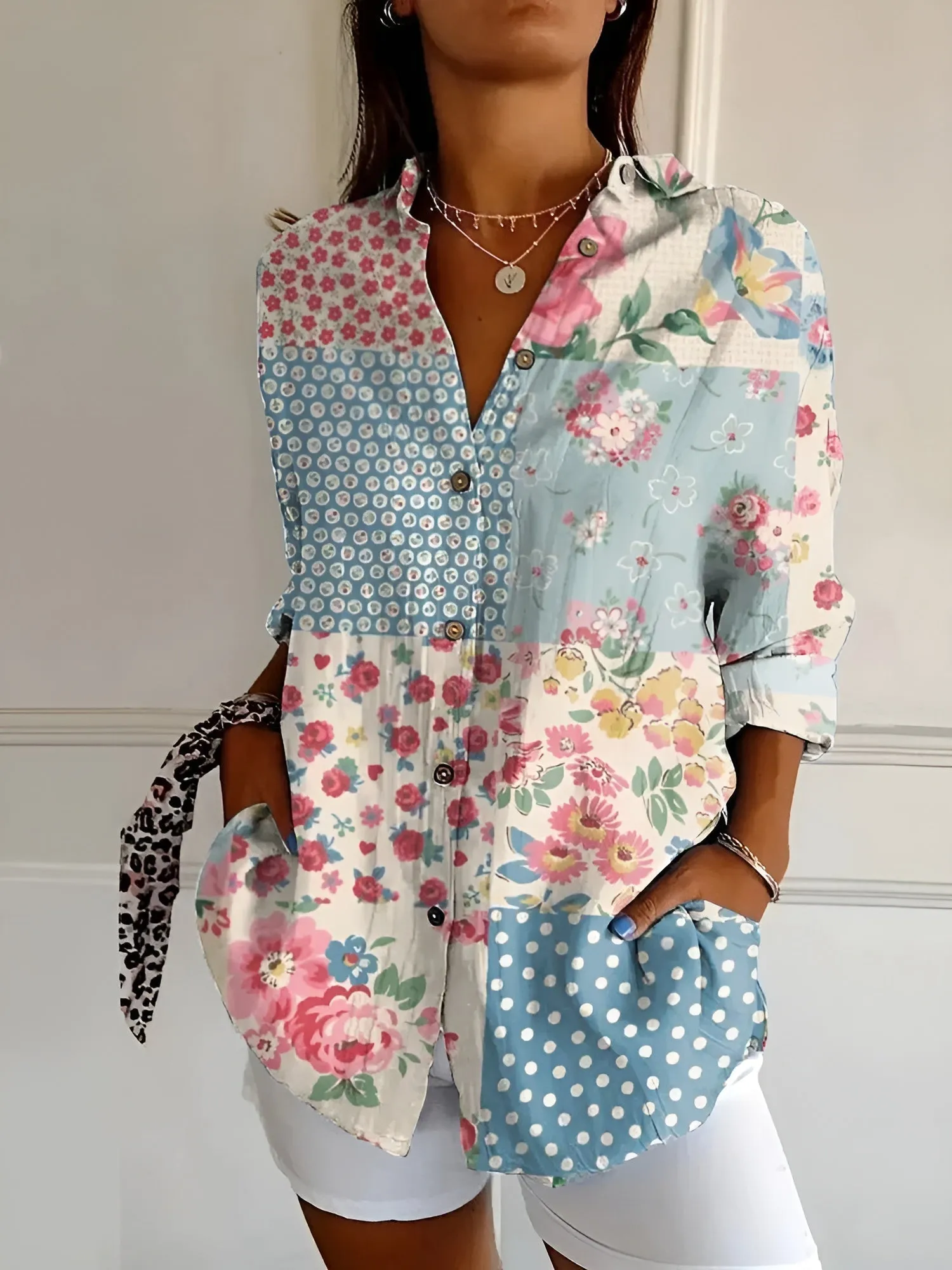 Amara - Floral Drift Blouse