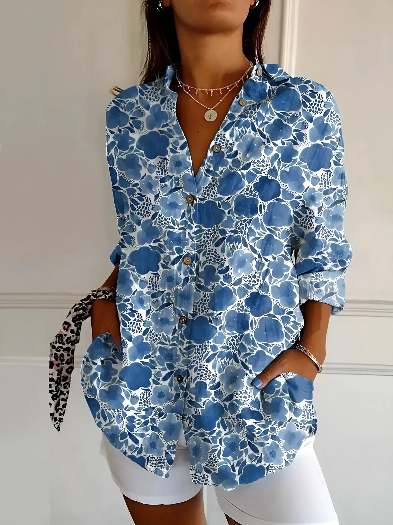 Amara - Floral Drift Blouse