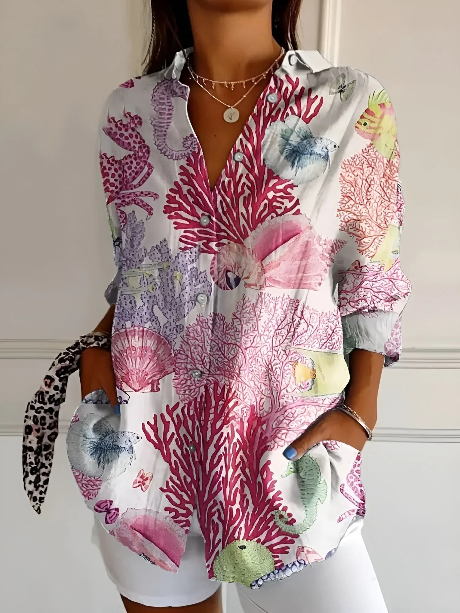 Amara - Floral Drift Blouse