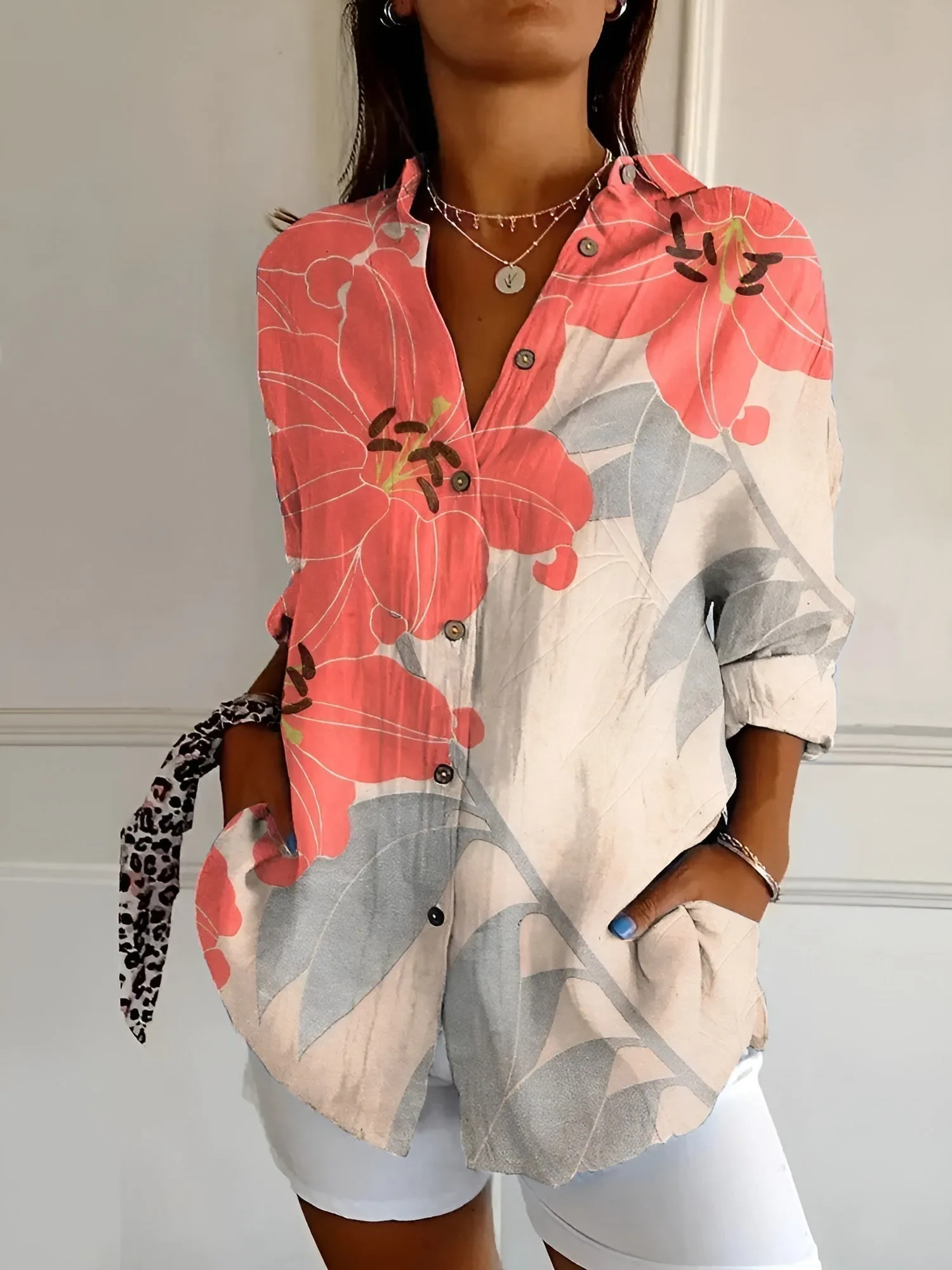 Amara - Floral Drift Blouse