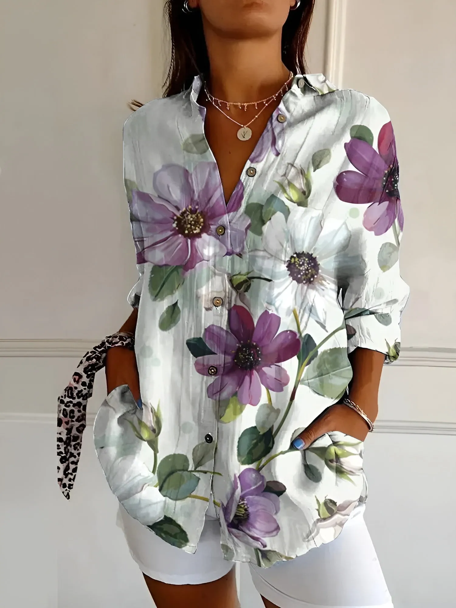 Amara - Floral Drift Blouse