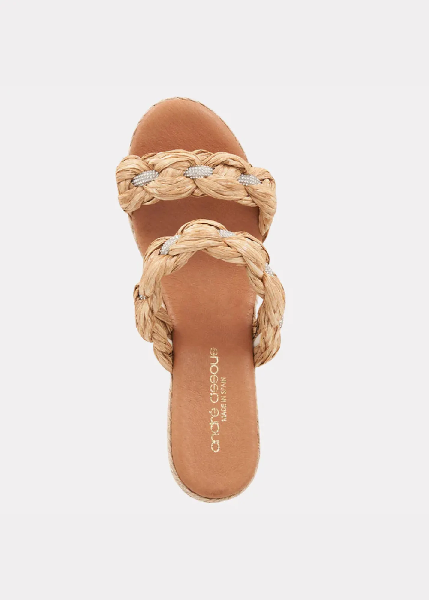 Andre Assous Nolita Crystal Espadrille Wedge