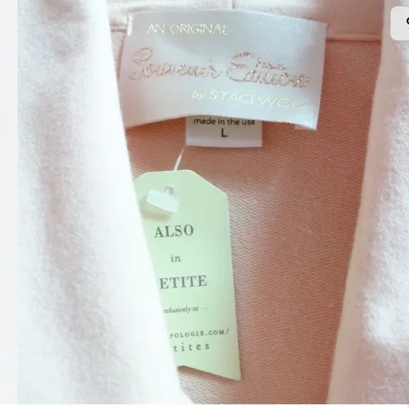 Anthropologie Quilted Moto Jacket Large Ivory SOFT Breathable Zip Front Drapey