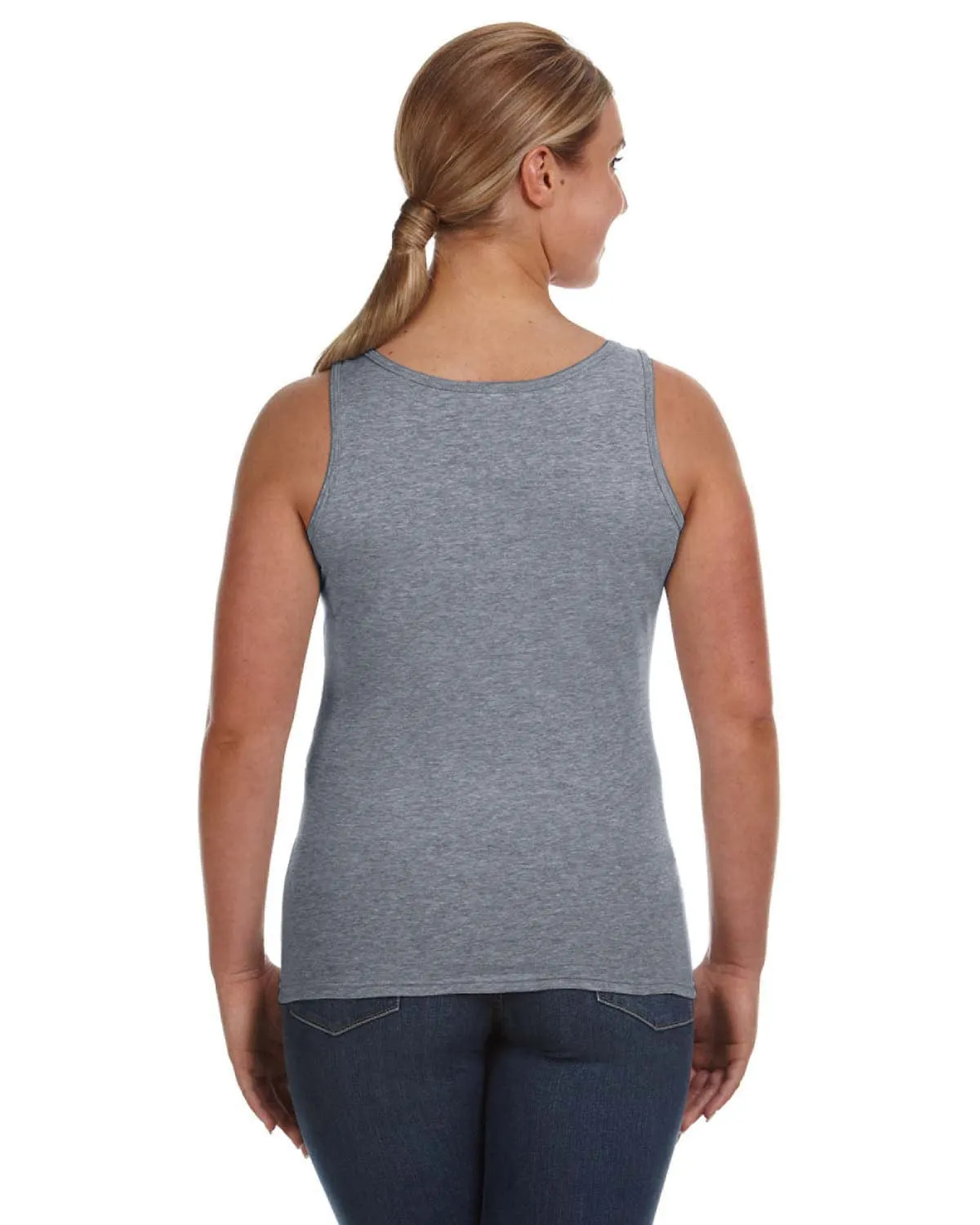 Anvil Ladies Lightweight Tank | Heather Graphite