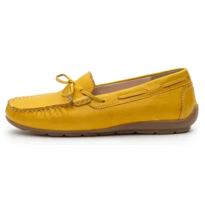 Ara Amarillo Yellow Calf Leather Moccasin (Women's)