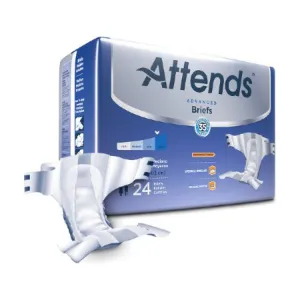 Attends® Extra Absorbent Breathable Briefs - Case/96 (Med (32" - 44" Hips))