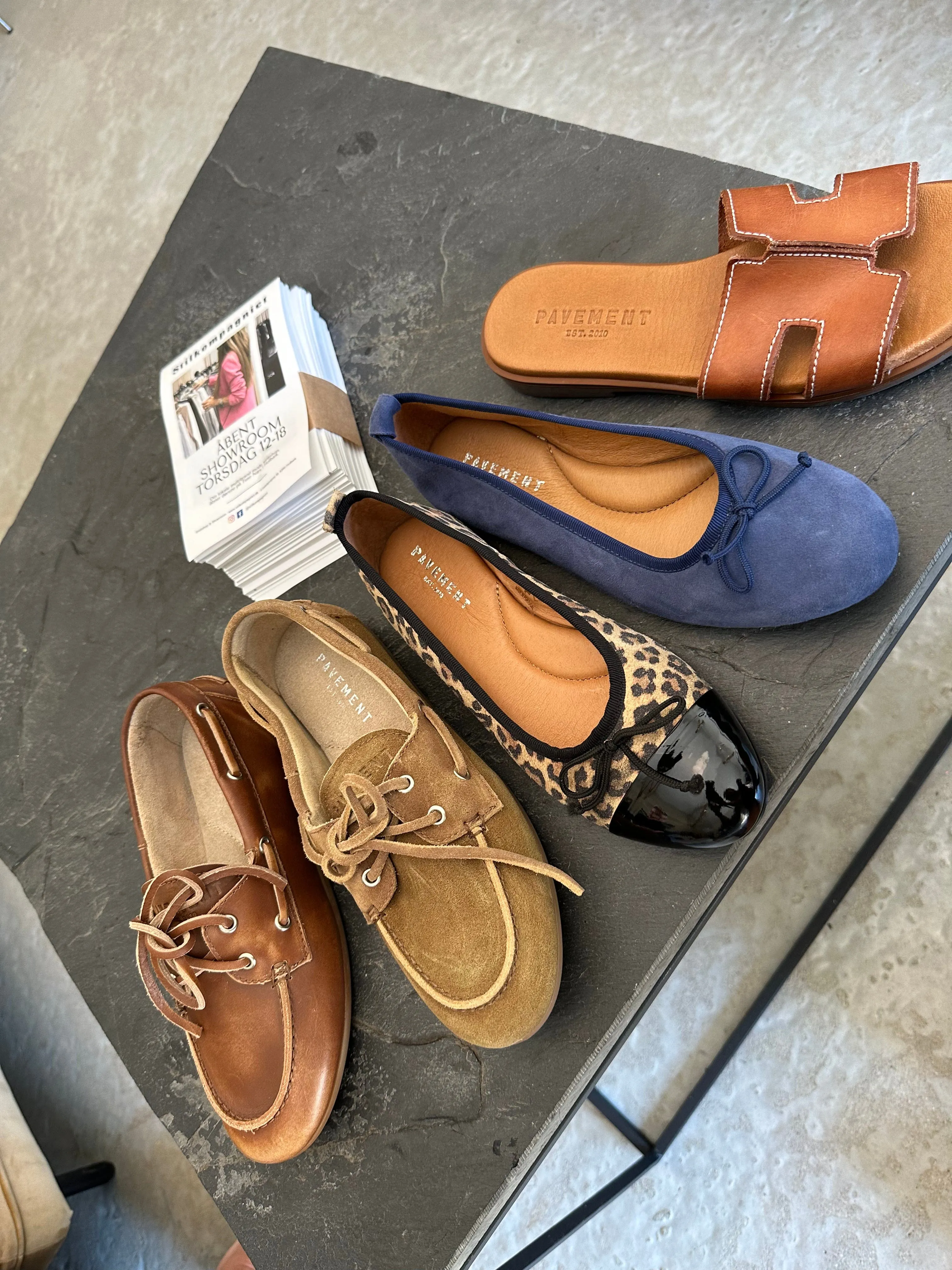 Ballerina Loafers - Brown - Marin Pavement
