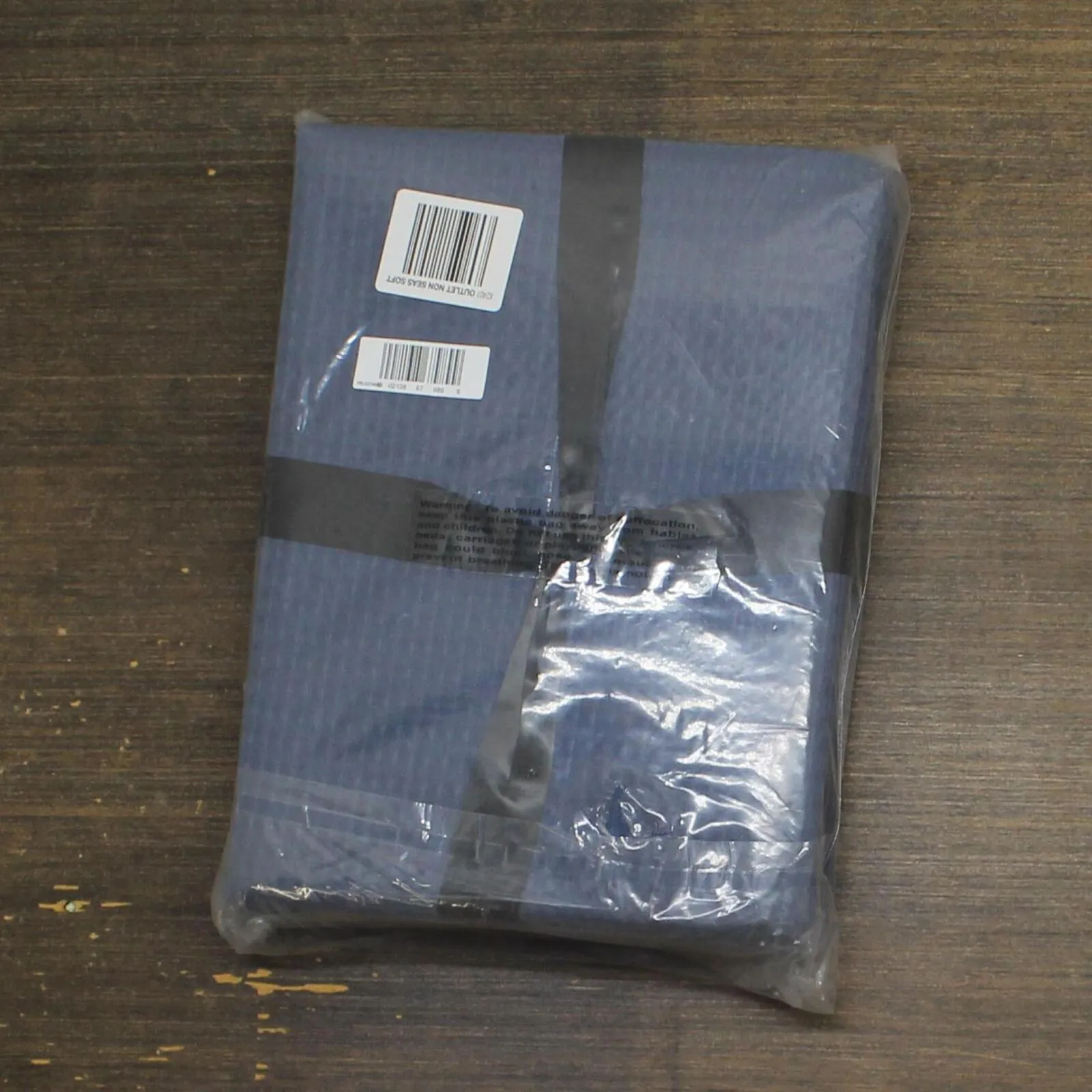 Beautyrest Waffle Weave Lightweight Breathable Cotton Blanket Indigo Blue Twin