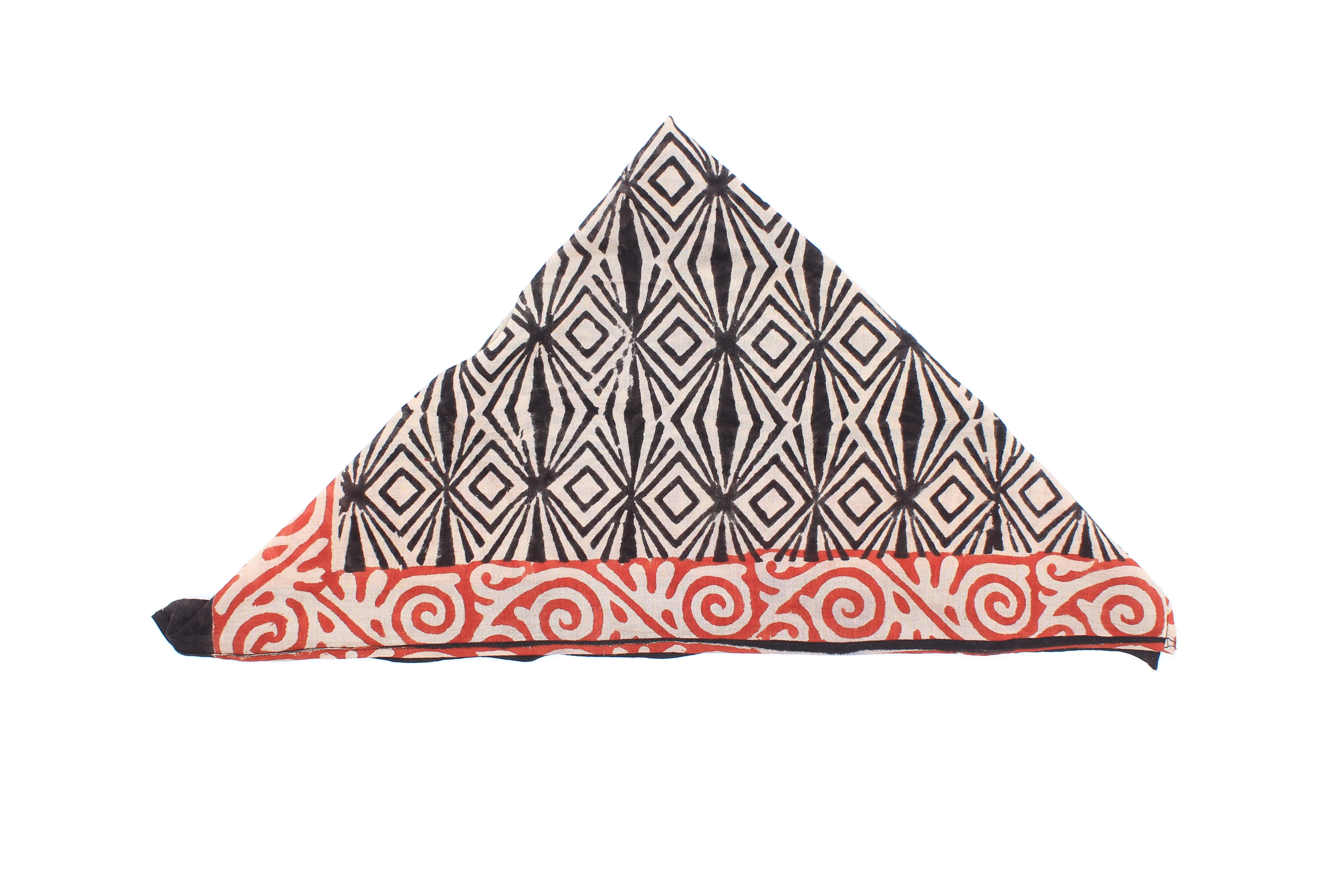 Beige Handmade Block Print Cotton Sarong