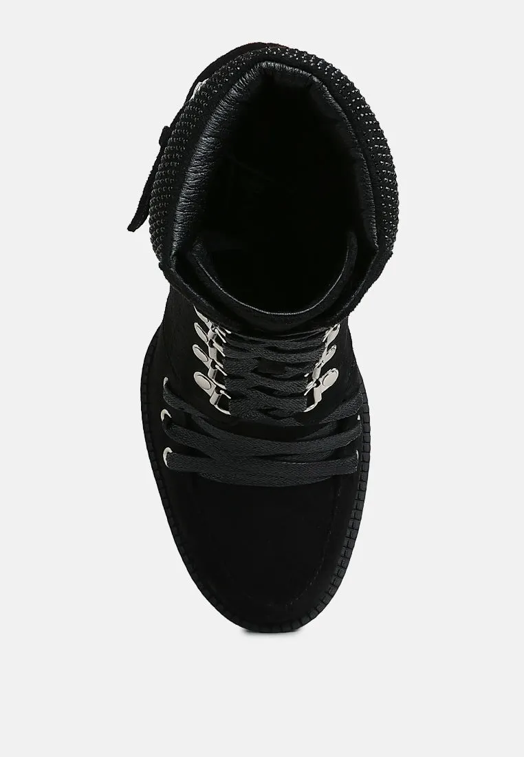 Birch Block Heeled Ankle Boots By Ruw