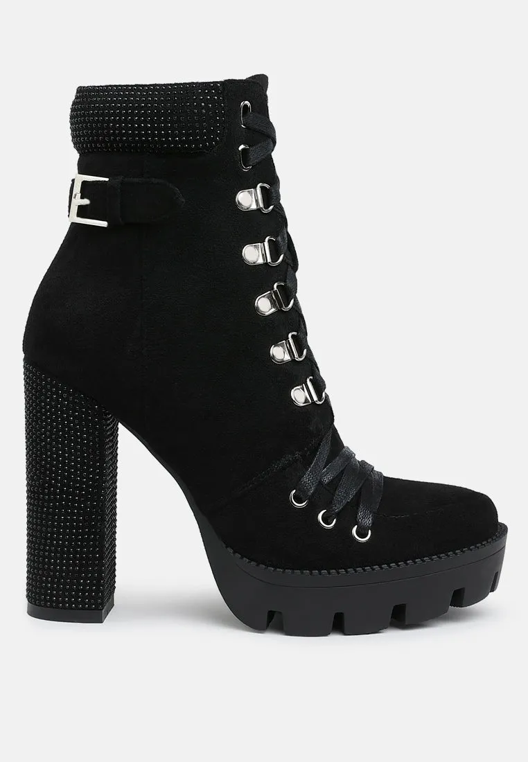 Birch Block Heeled Ankle Boots By Ruw