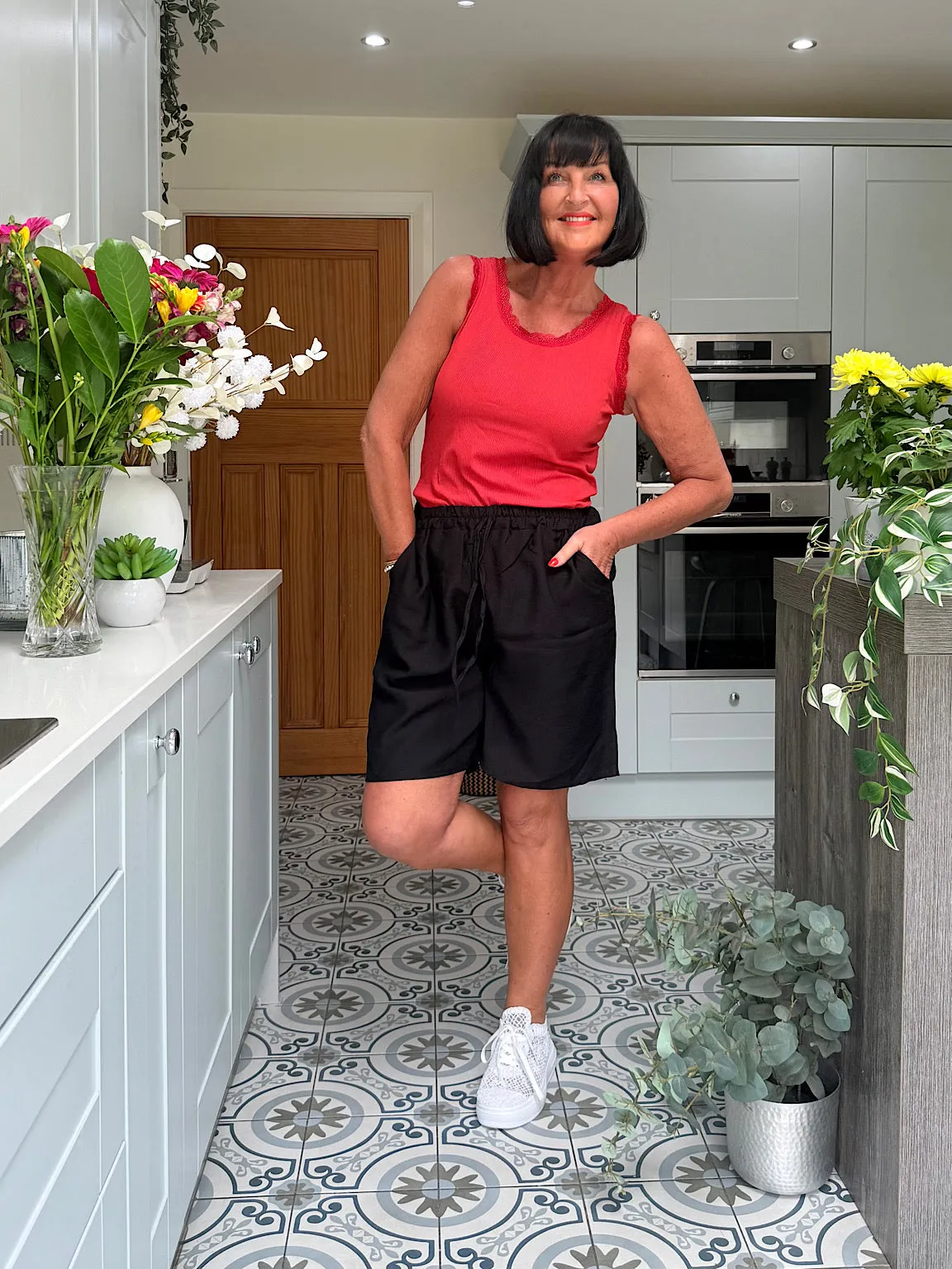 Black Essential Loose Fit Shorts
