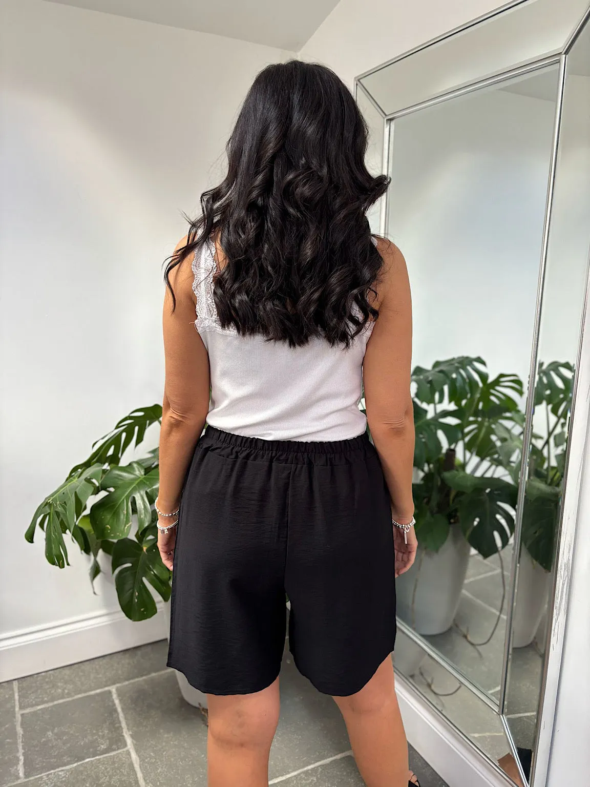 Black Essential Loose Fit Shorts