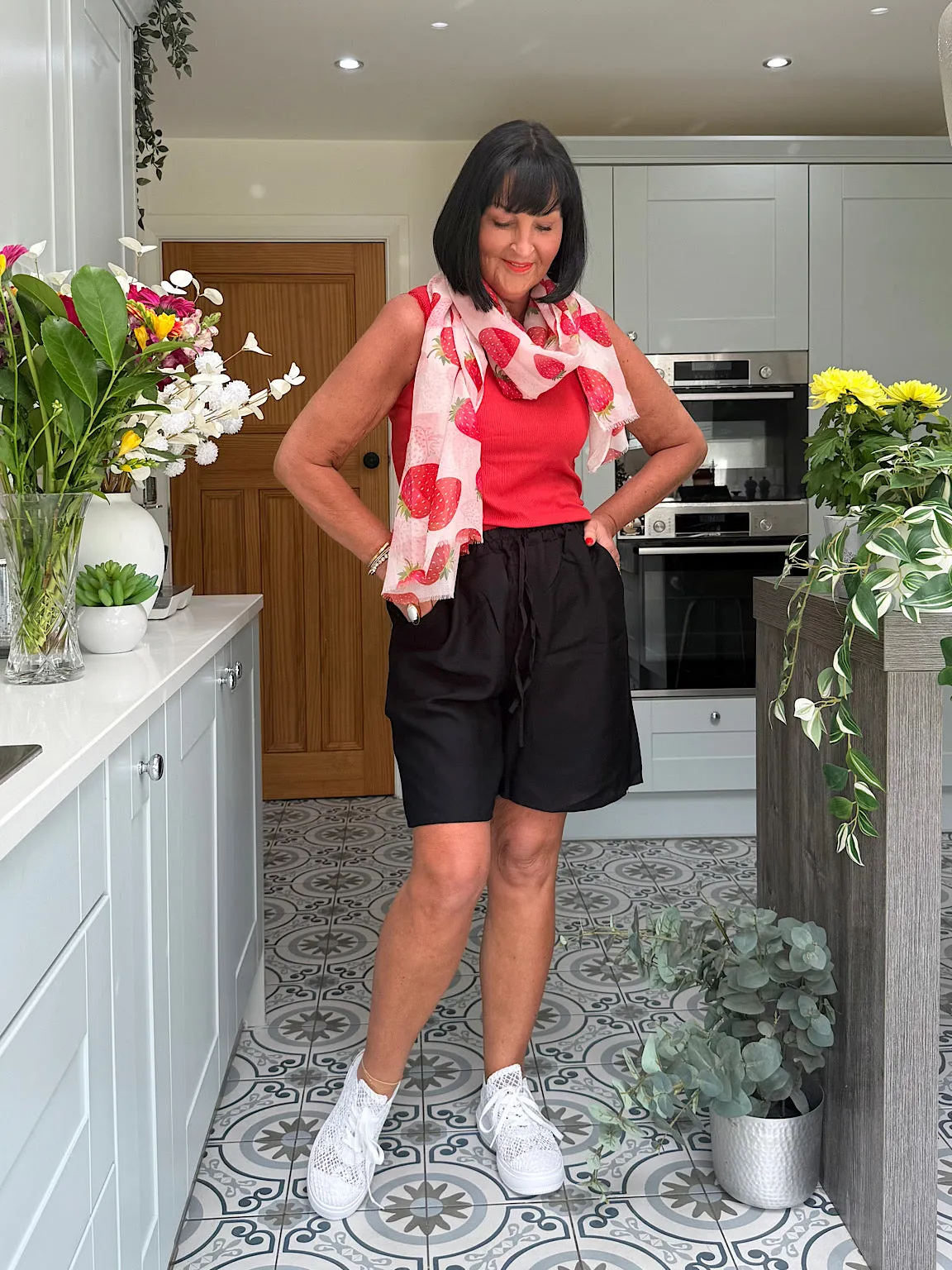 Black Essential Loose Fit Shorts