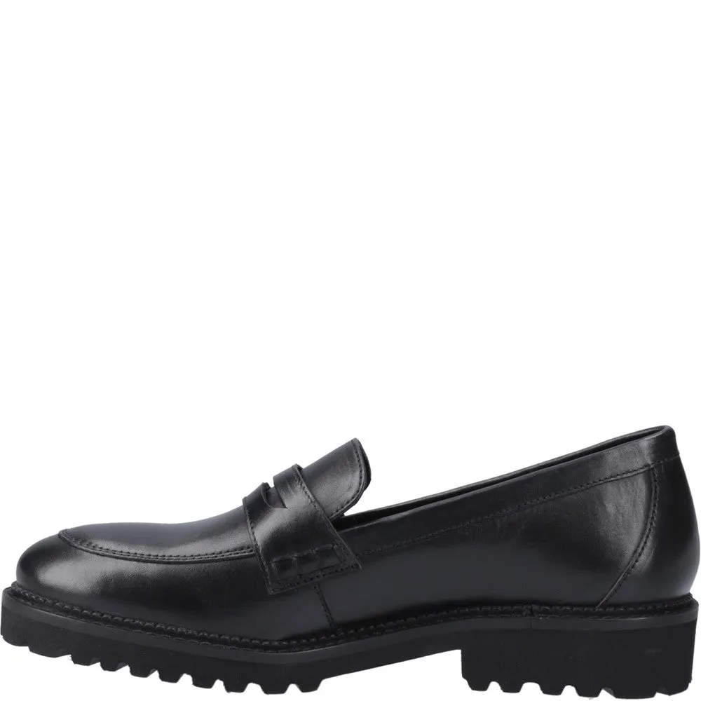 Black Grazia Loafer Senior School Shoes