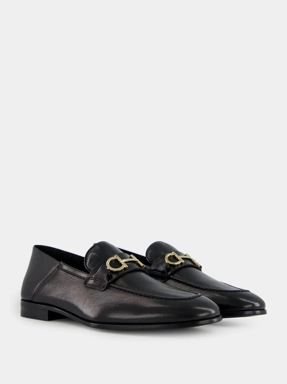 Black Moccasin Ornament Slip-On