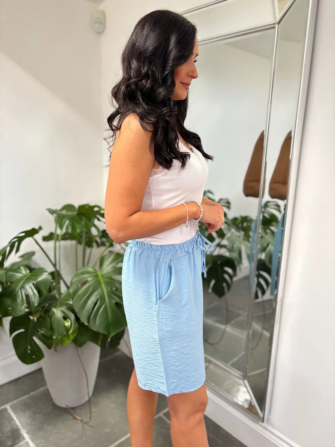 Blue Essential Loose Fit Shorts