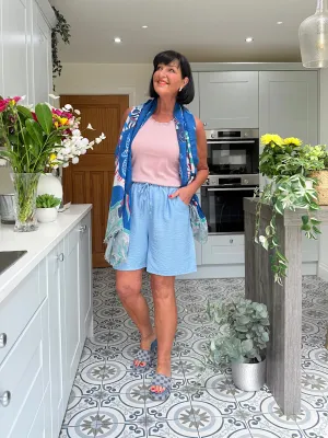 Blue Essential Loose Fit Shorts
