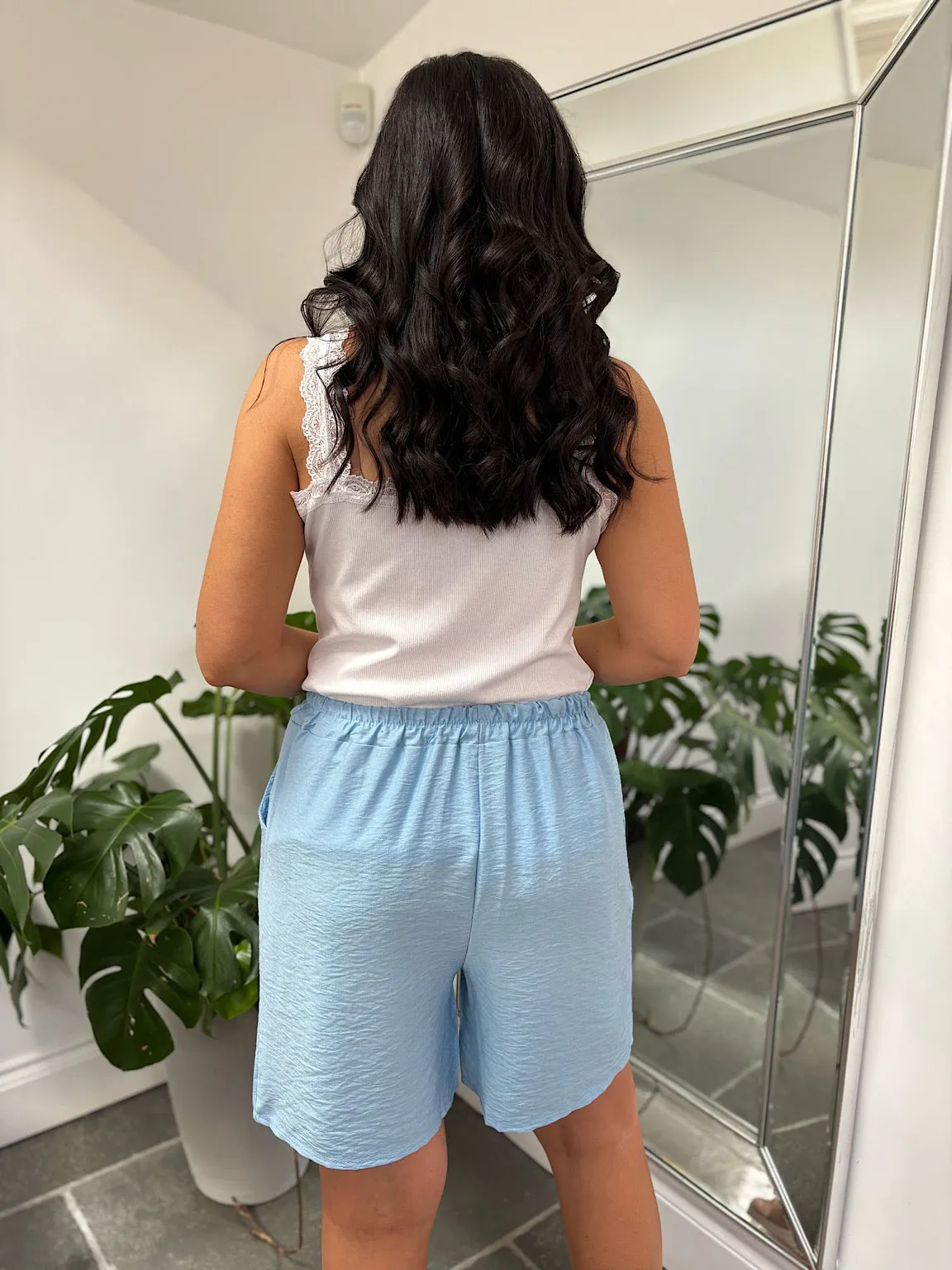 Blue Essential Loose Fit Shorts