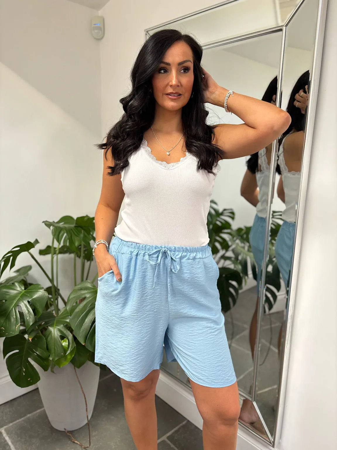 Blue Essential Loose Fit Shorts