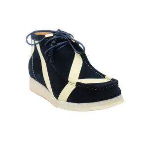 British Walkers Walker Stripe Men's Navy and Beige Suede