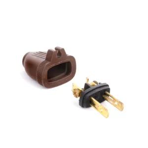 Brown 2 Wire Plug With Grip