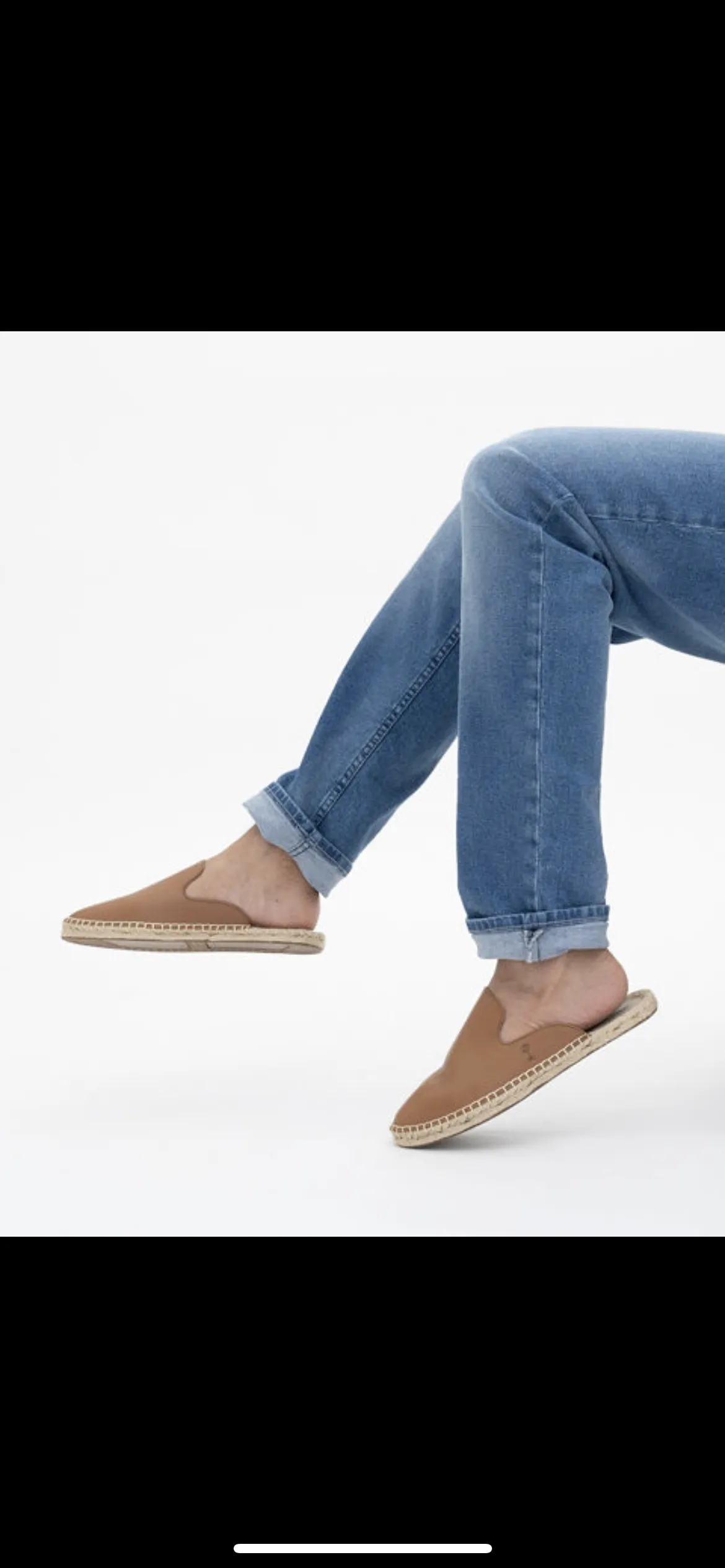 Brown(Tan) Leather Mules Espadrilles