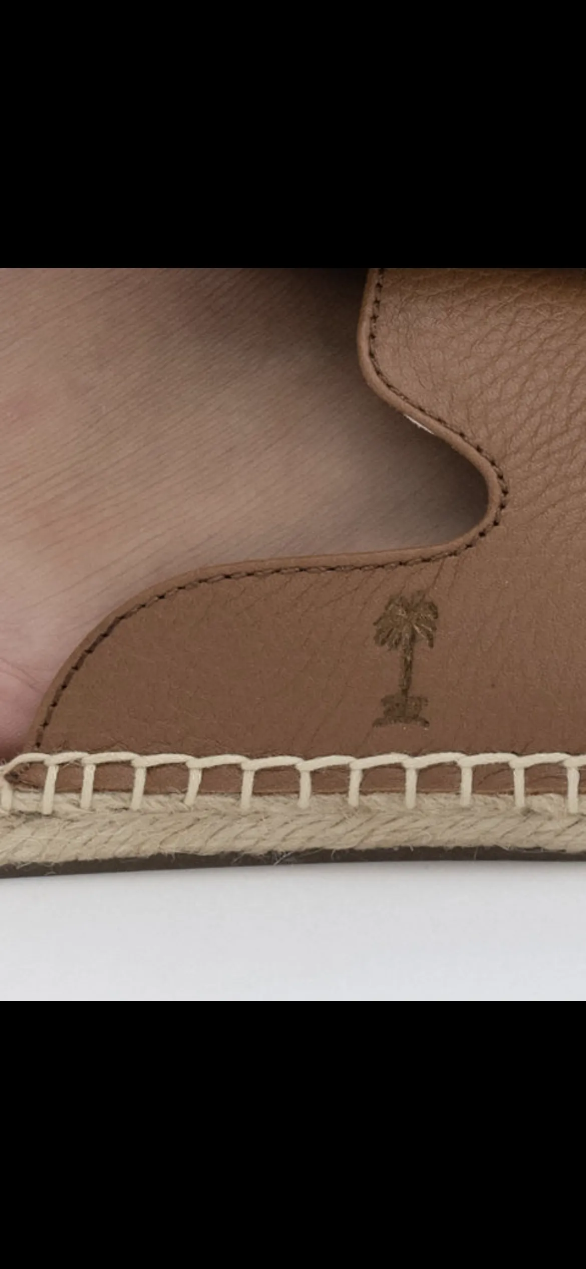 Brown(Tan) Leather Mules Espadrilles