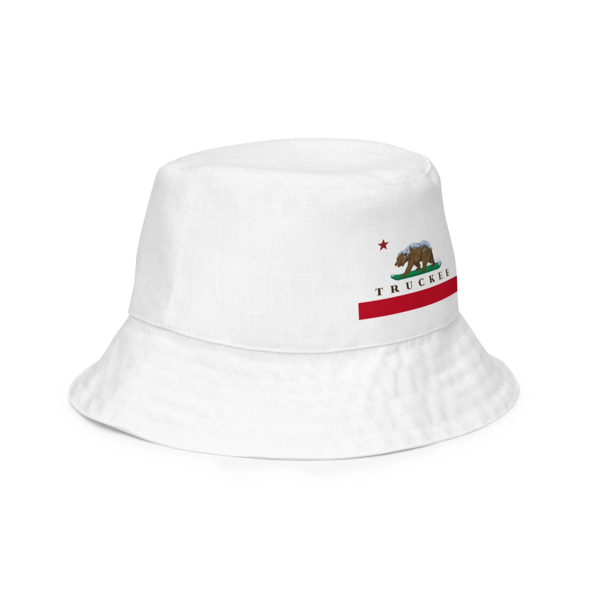 CA Flag Truckee bucket hat