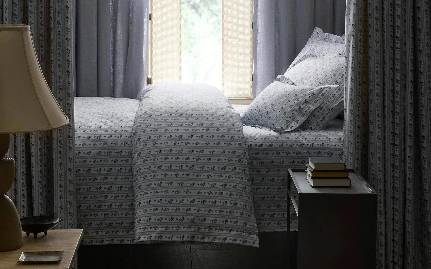 Cabanon Stripe Flat Sheet and Fitted Sheet