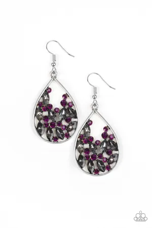 Cash or Crystal? Purple Earring