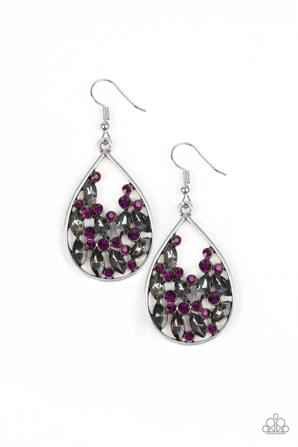 Cash or Crystal? Purple Earring