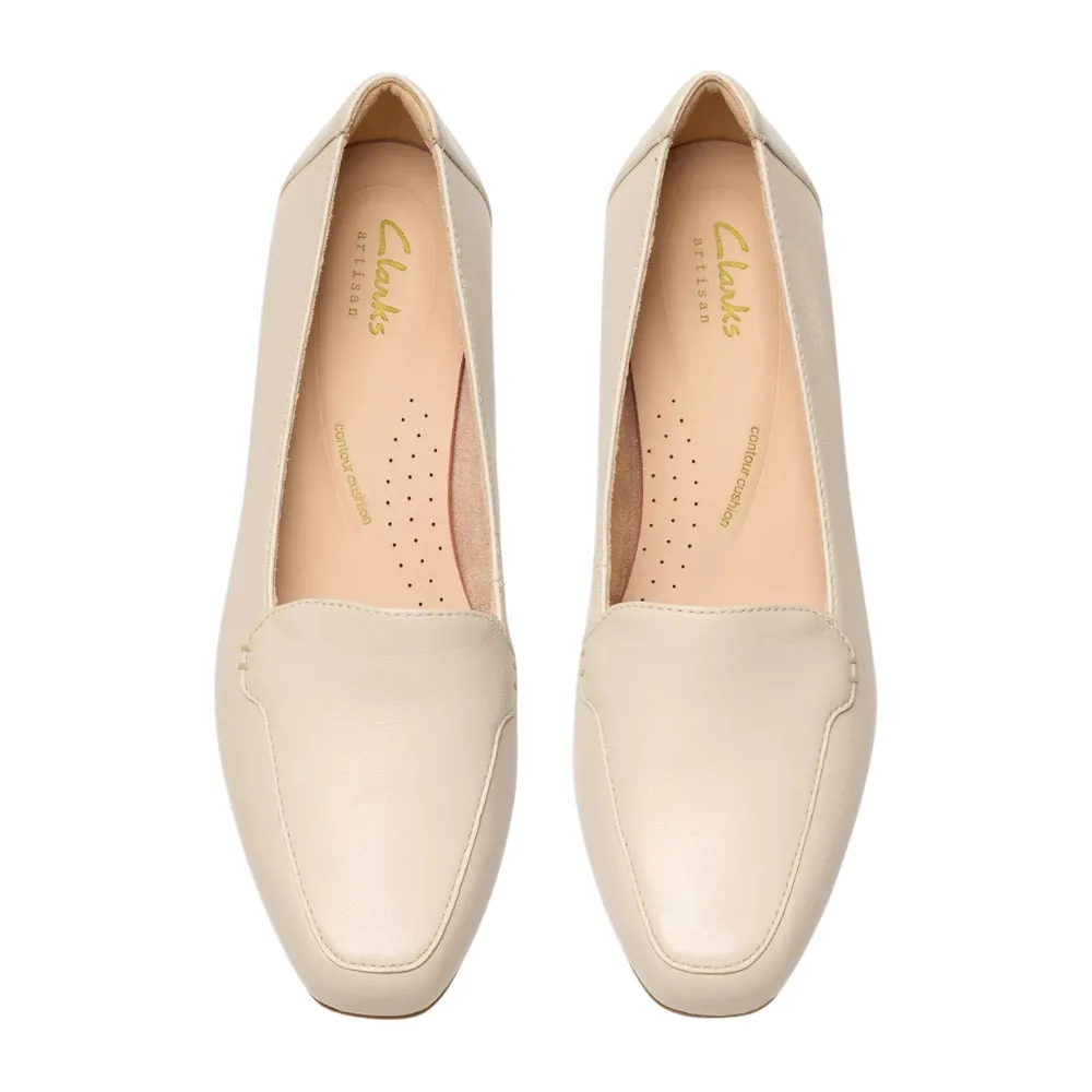 Clarks Krystine Lily Cream Leather Loafer (Women's)