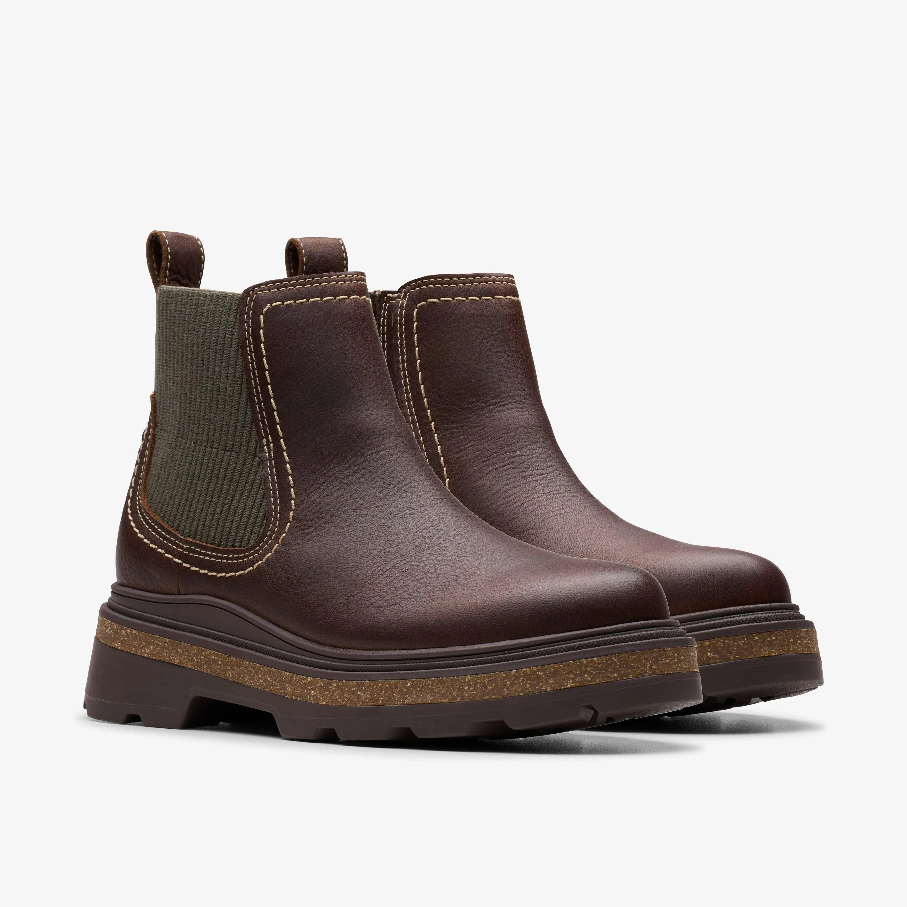 Clarks Women's HencroftStepWP Brown Leather 26179952