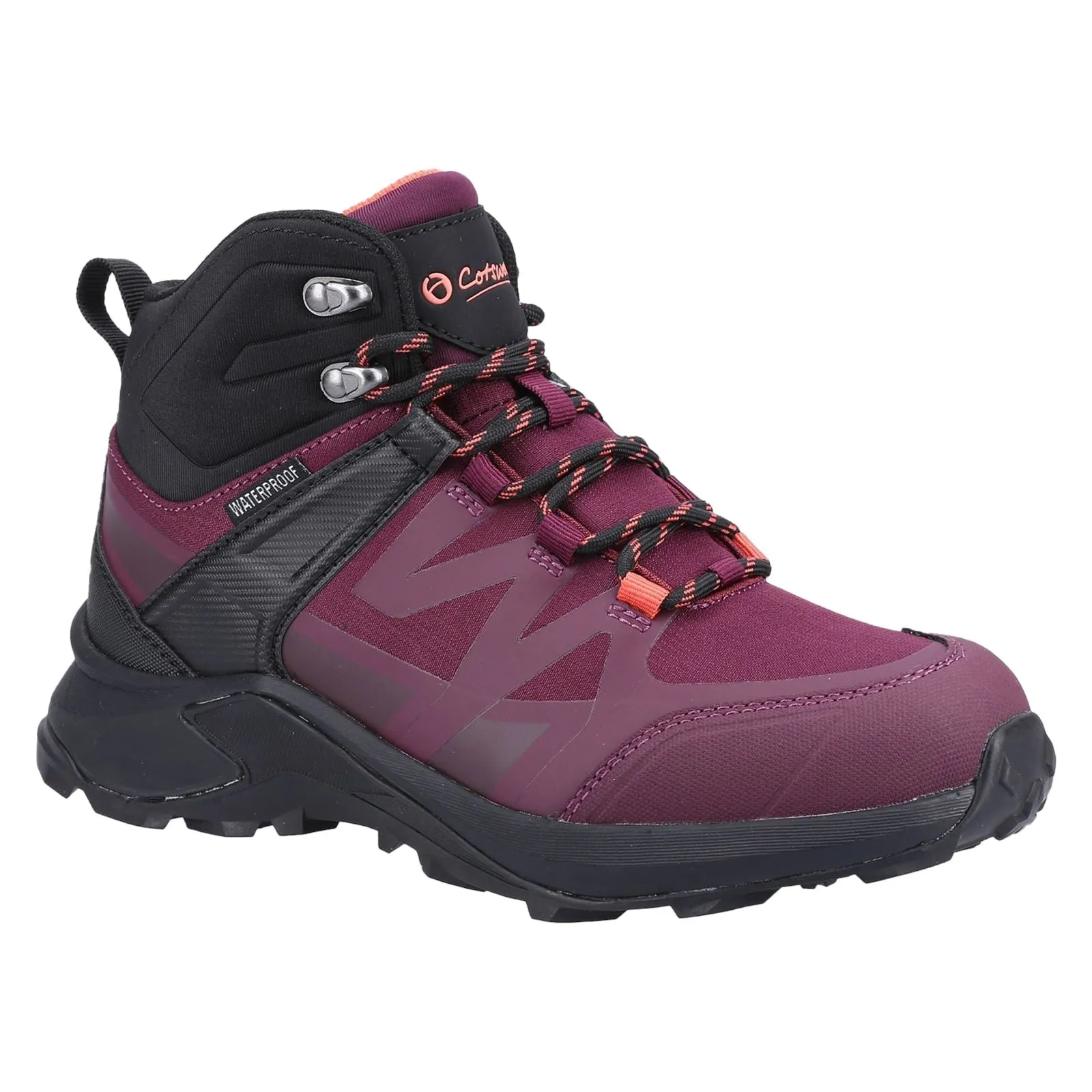 Cotswold Women Hiking Boots - Horton Boot in Burgundy, 4-8