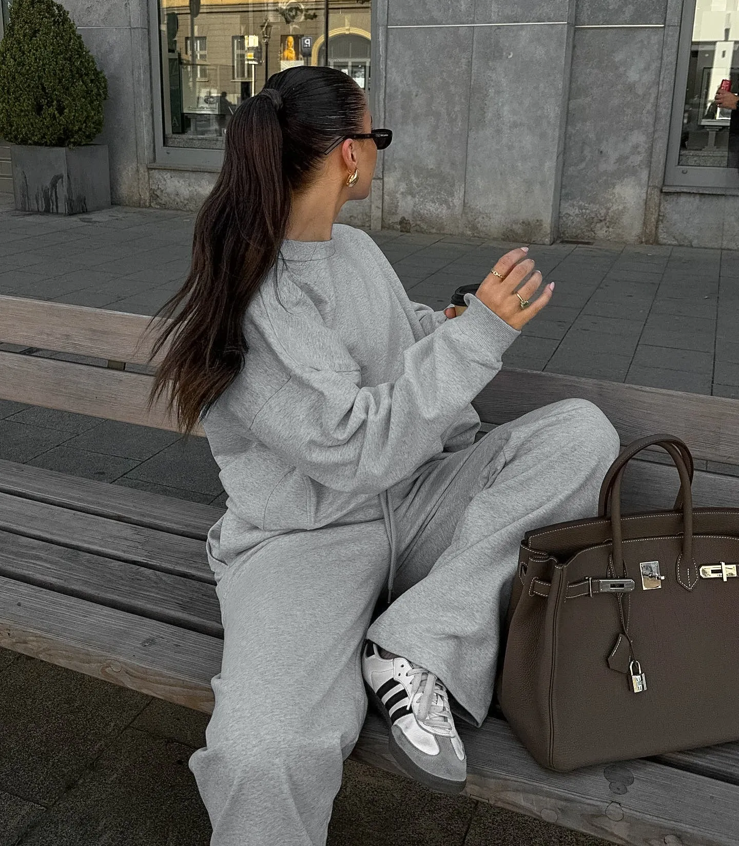 Cozy and Stylish Knitted Long Sleeve Top and Pants Two-Piece Set for Effortless Autumn Comfort