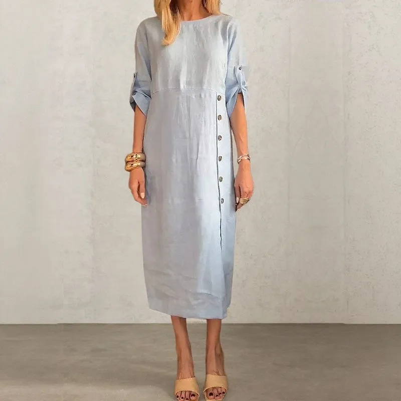 Deidre | Casual Linen Dress