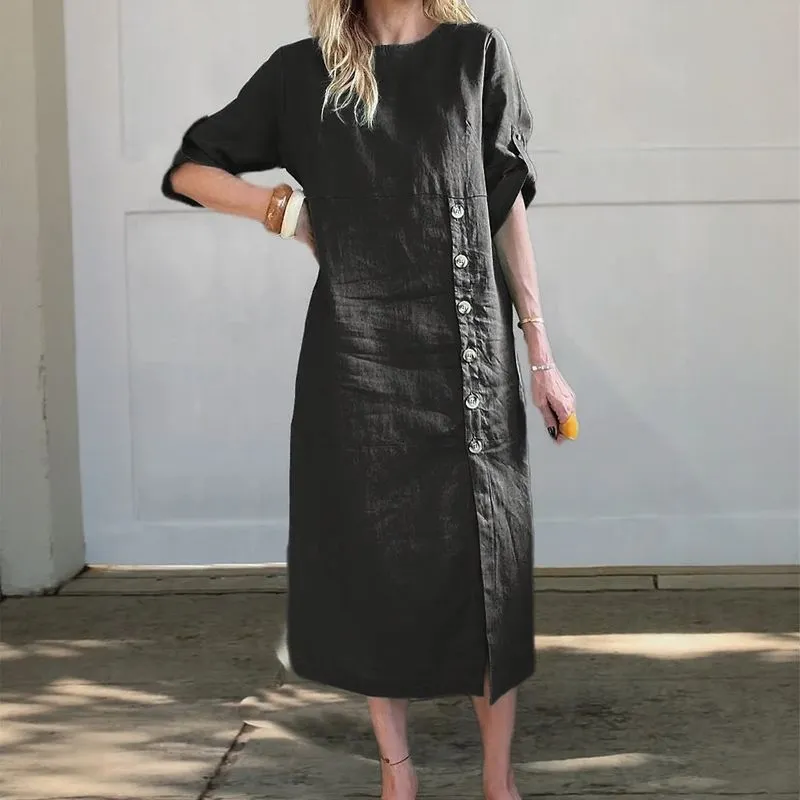 Deidre | Casual Linen Dress