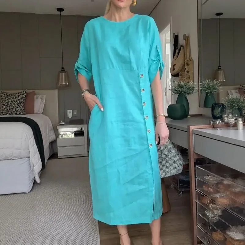 Deidre | Casual Linen Dress