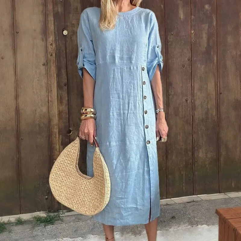 Deidre | Casual Linen Dress