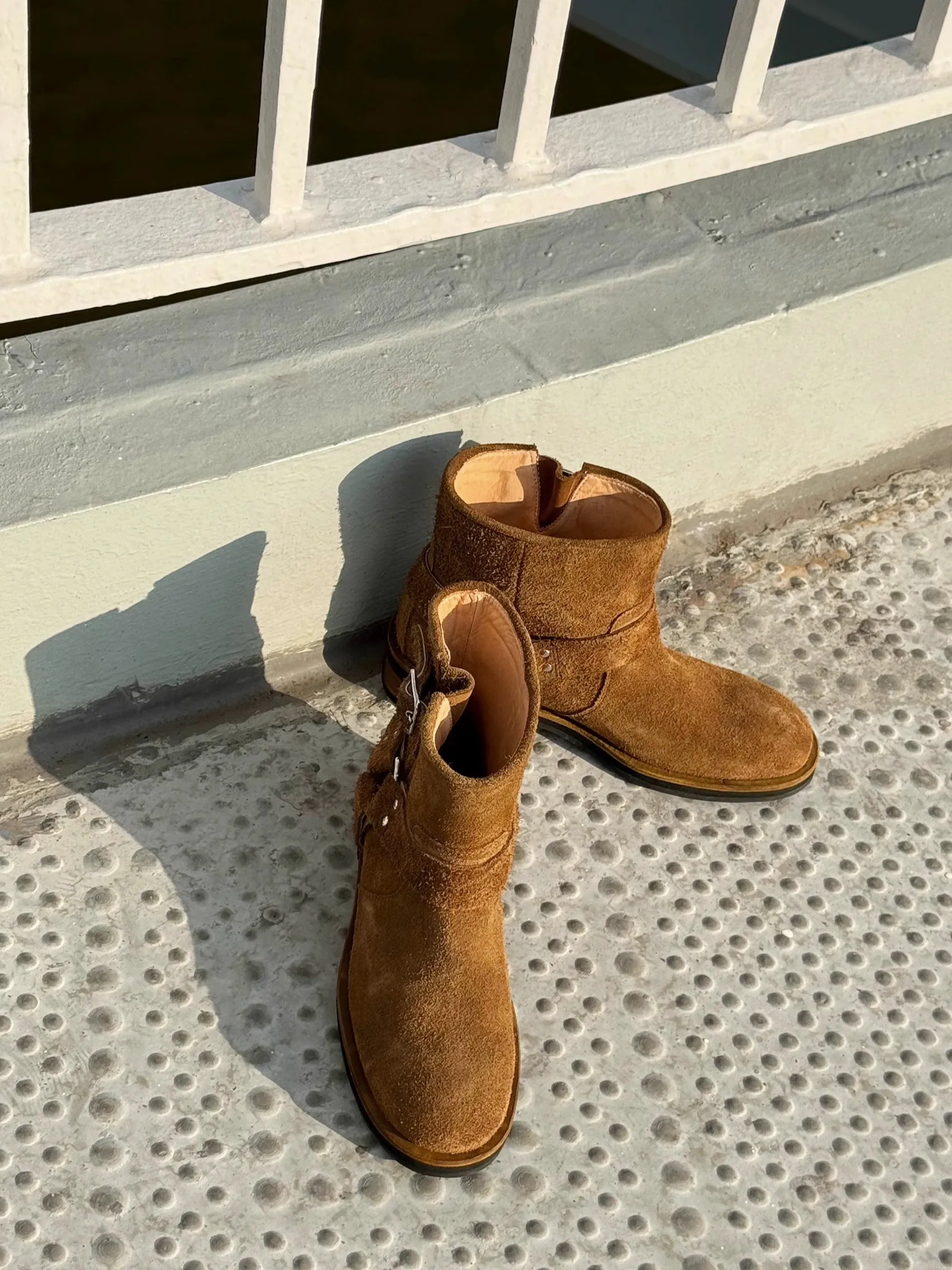Ebony Brown Suede Ankle Boots