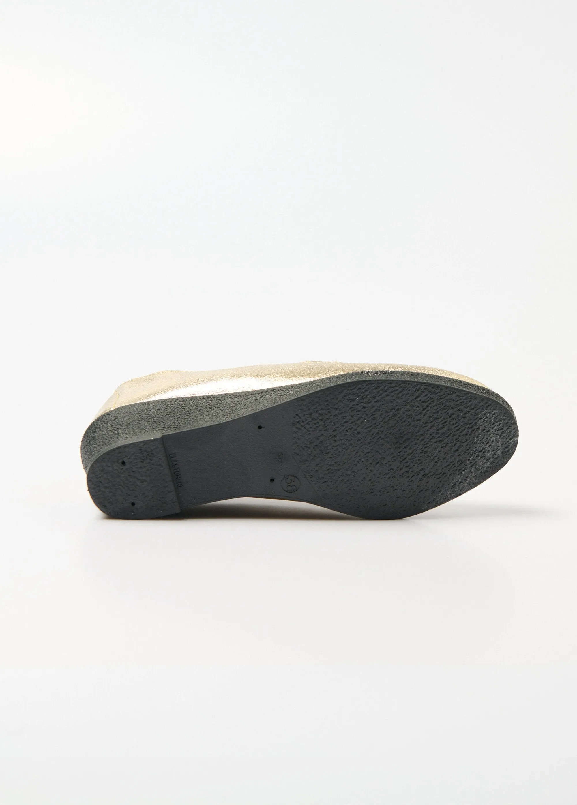 Elasticated leather wedge loafers, comfort width