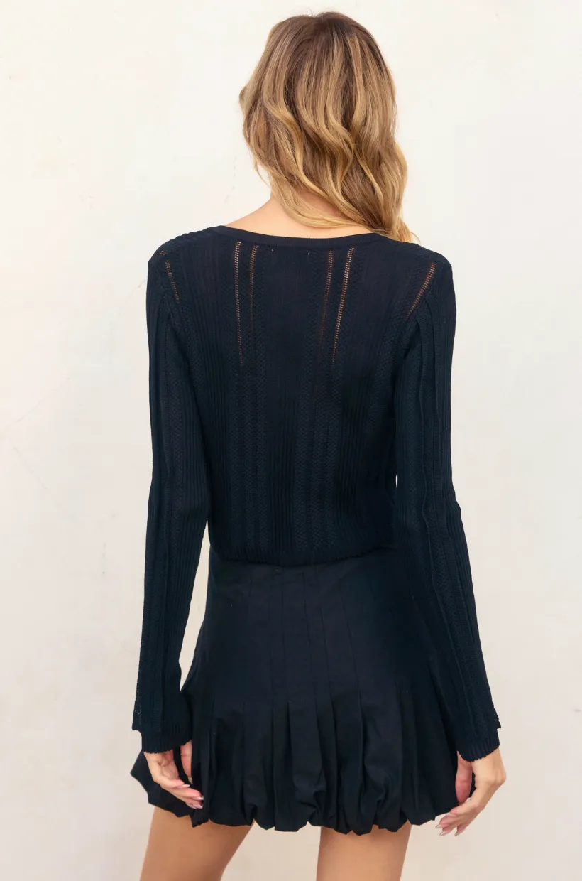 Embellish Detail Cropped Light Cardigan