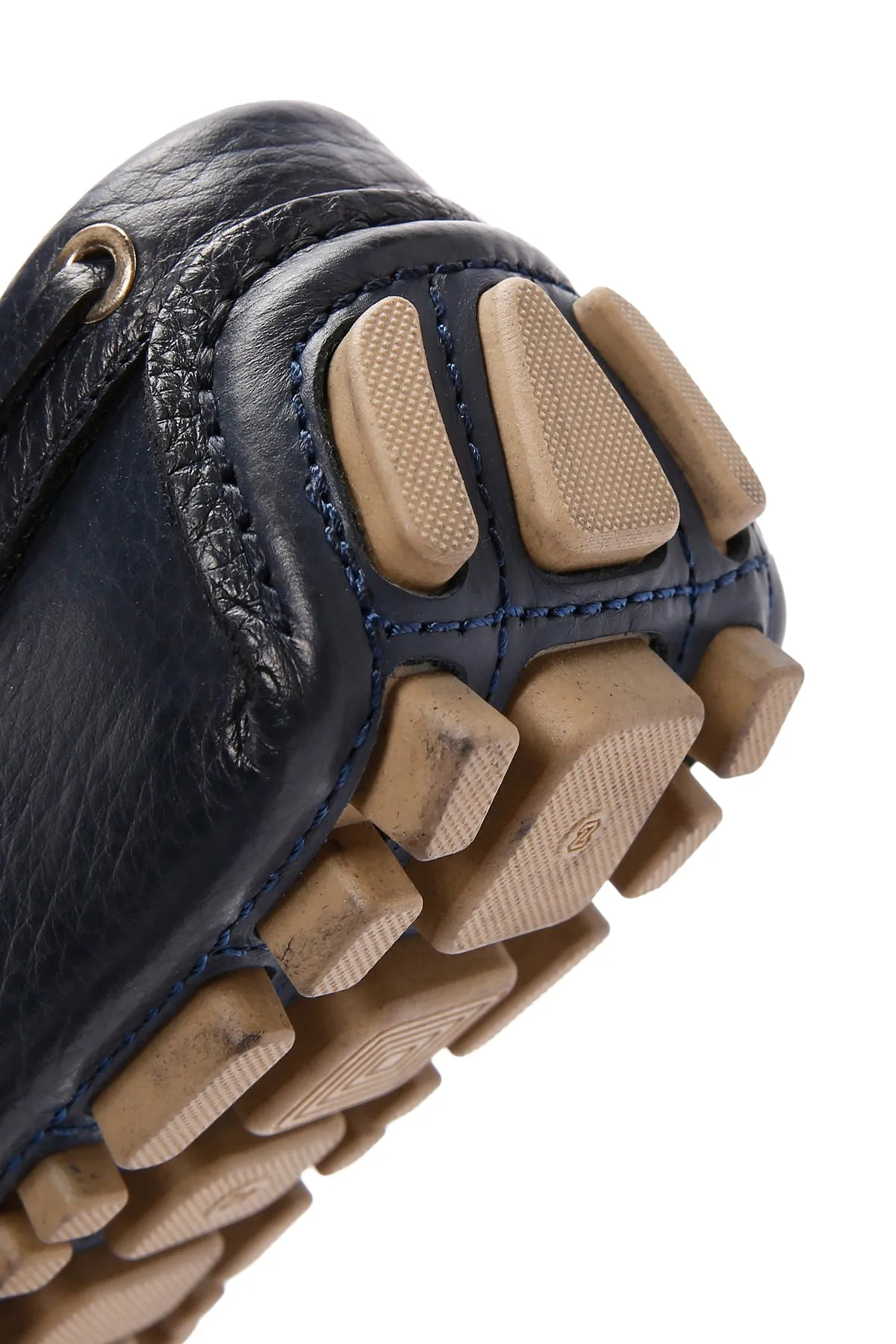 Erkek Lacivert Deri Comfort Loafer